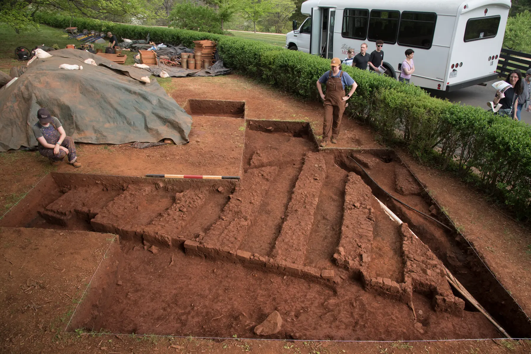 Archaeological Excavation of Brick Kiln Remains at Thomas Jefferson's Monticello
