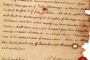 Manumission Example Monticello | Living Free in Virginia