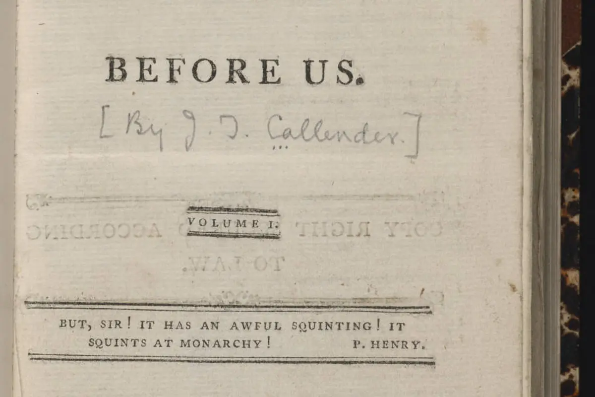 Monticello | James Thomson Callender